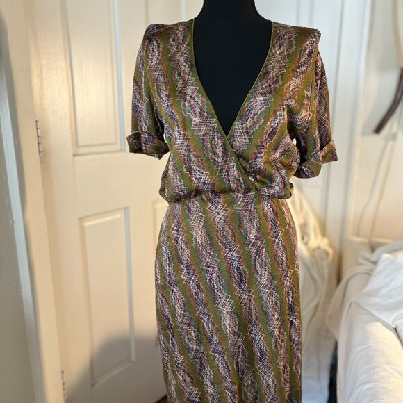 missoni orange label green mcm avant garden dress - Picture 6 of 10